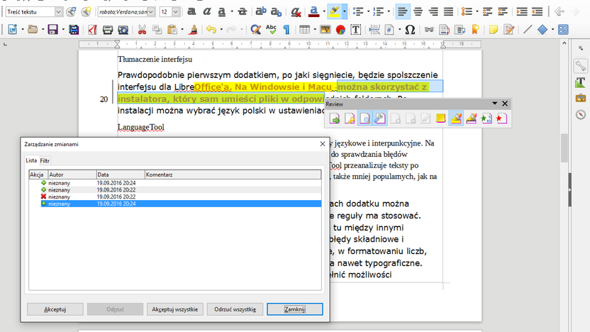 Review Toolbar 2