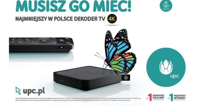 UPC Polska zaczyna promocję swojego sztandarowego dekodera TV 4K