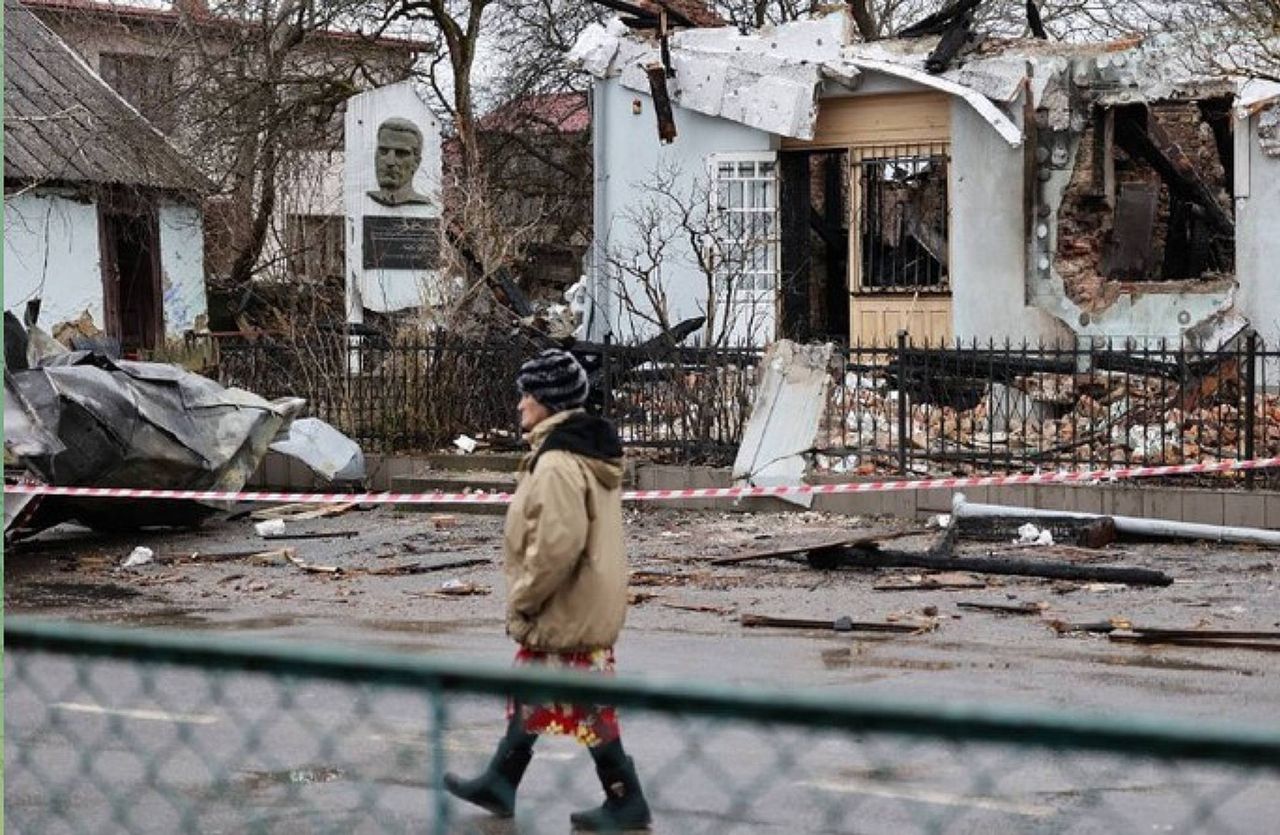 Zniszczone Muzeum Romana Szuchewycza we Lwowie