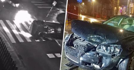 Groźna kolizja w Zakopanem. Jeden z pojazdów dachował