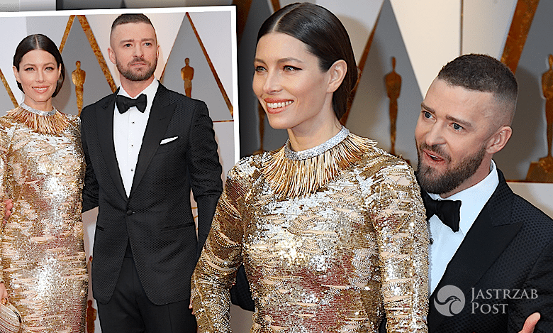 Oscary 2017: Jessica Biel i Justin Timberlake najlepiej ubraną parą wieczoru. Jej kreacja zapiera dech w piersiach!