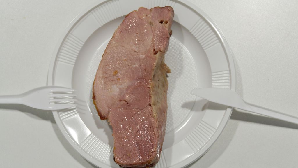 Peklowana łopatka wieprzowa (mięso i tłuszcz), na zimno