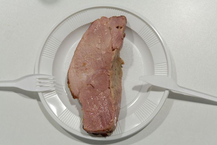 Peklowana łopatka wieprzowa (mięso i tłuszcz), na zimno