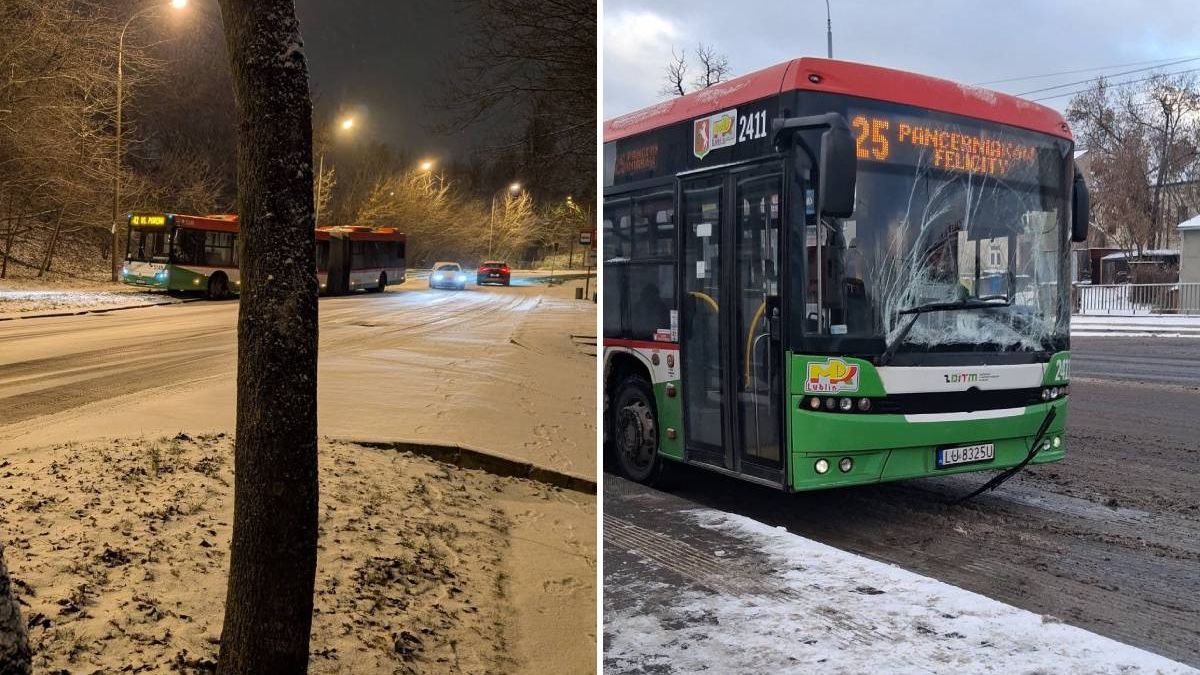 Uszkodzone autobusy komunikacji miejskiej