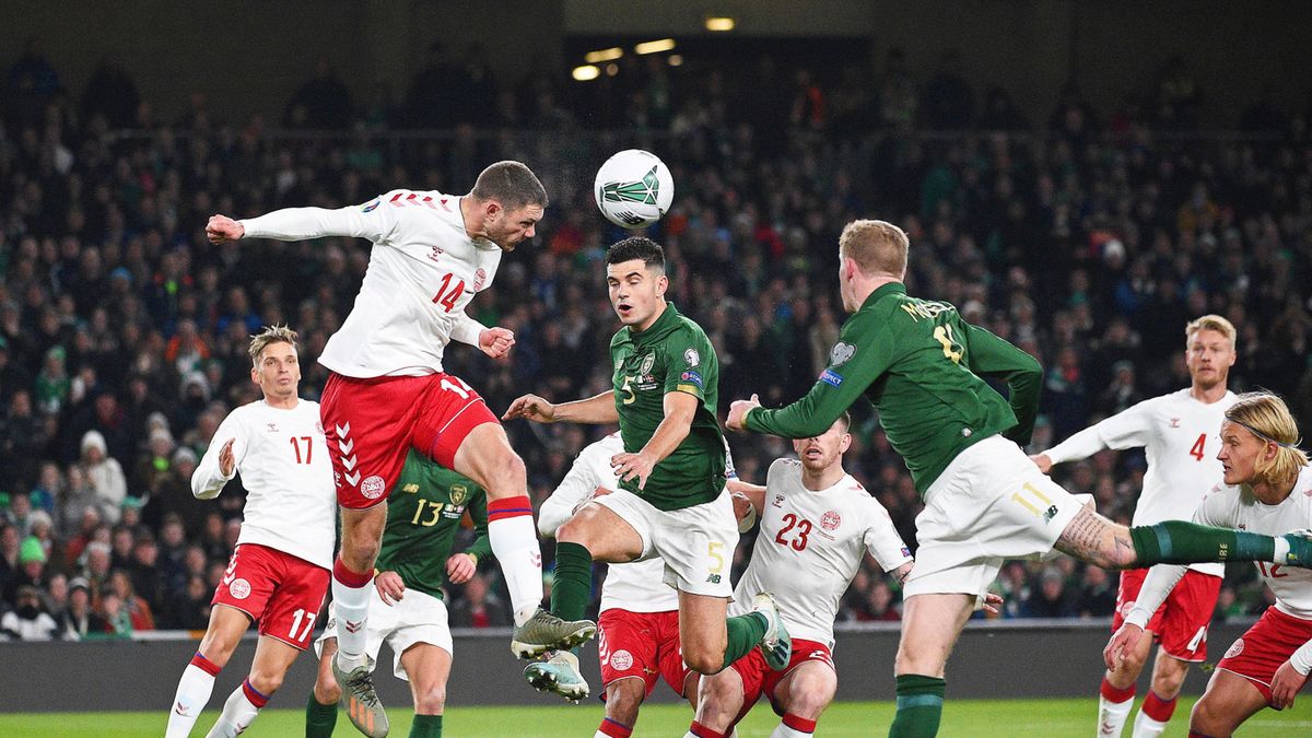 Zdjęcie z meczu Irlandia - Dania w eliminacjach Euro 2020