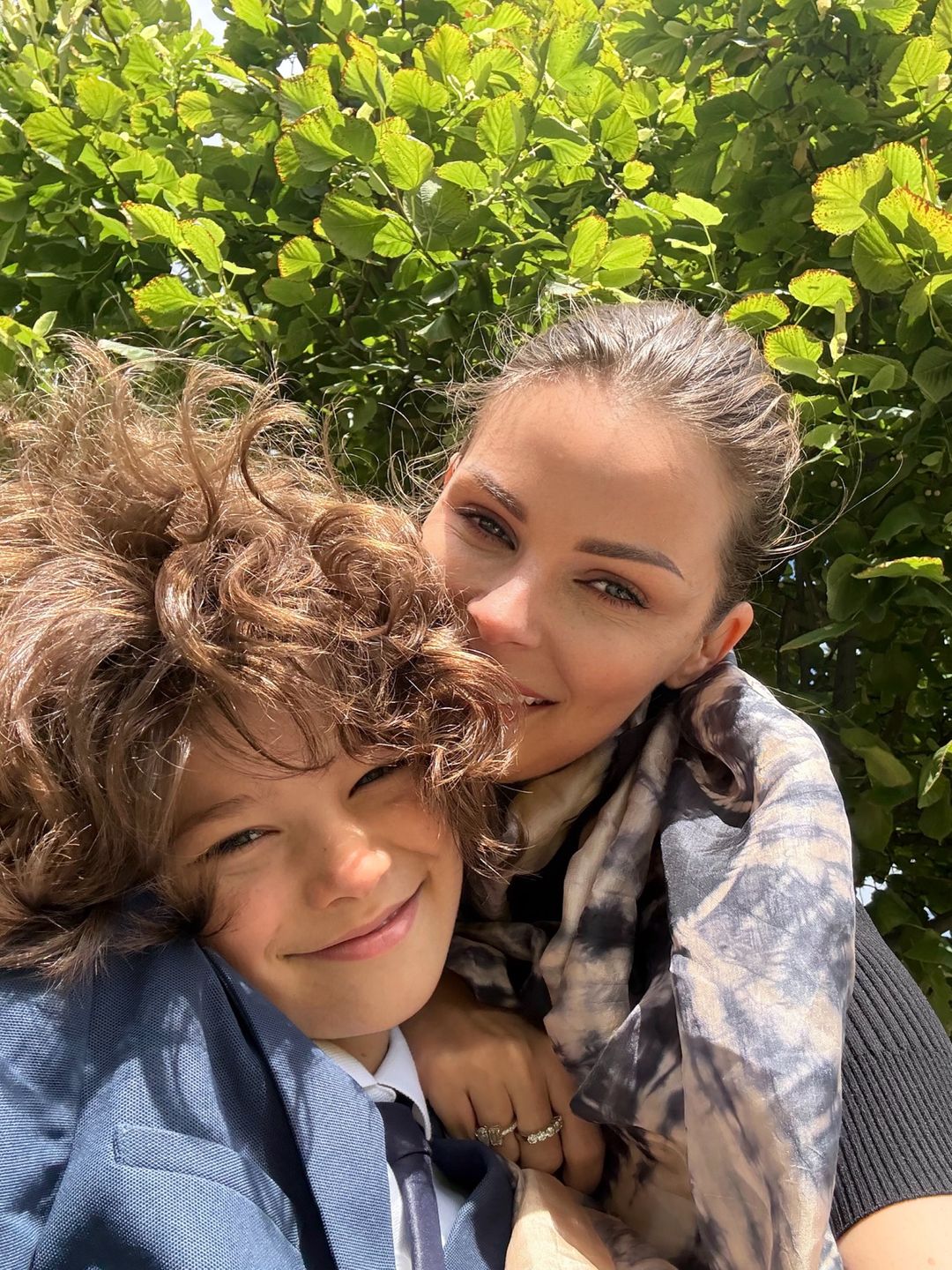 Małgorzata Tomaszewska z synem