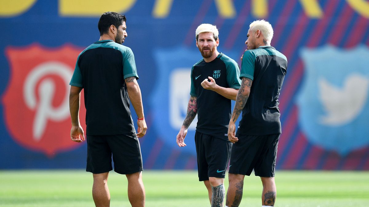 Na zdjęciu (od lewej): Luis Suarez, Lionel Messi i Neymar