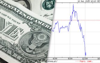Co się dzieje z dolarem? Niemal pionowa linia w dół
