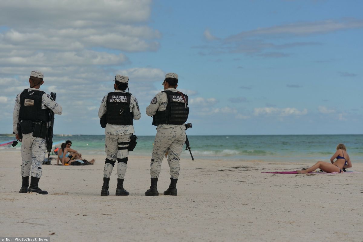 Żołnierze gwardii narodowej Meksyku będą od przyszłego miesiąca pilnować bezpieczeństwa w okolicach Cancun / East News 
