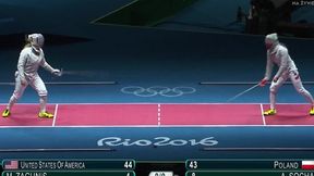 Szermierka, Polska - USA: decydujący pojedynek pomiędzy Zagunis a Sochą