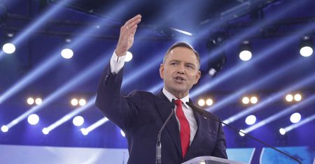 Relacjonowali konwencję Nawrockiego. Tak wyglądał materiał