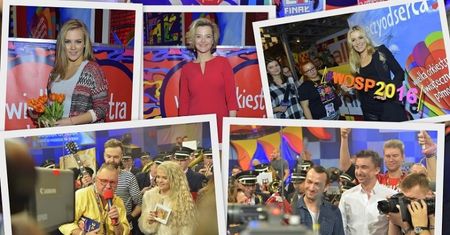 Gwiazdy podczas 24. Finału WOŚP: Margaret, Anna Mucha, Tomasz Karolak, Agnieszka Kaczorowska, Halina Mlynkova...