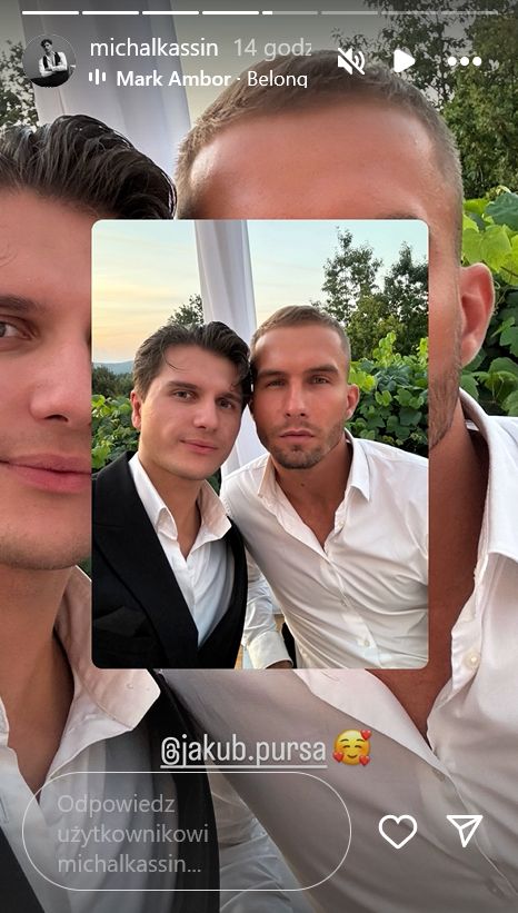 Michał Kassin i Jakub Pursa na ślubie Roxie i Kevina