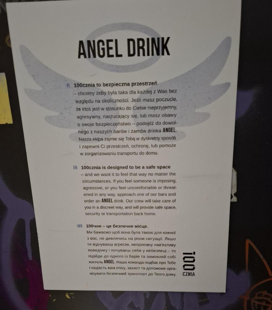 Komunikat o Angel drinkach 