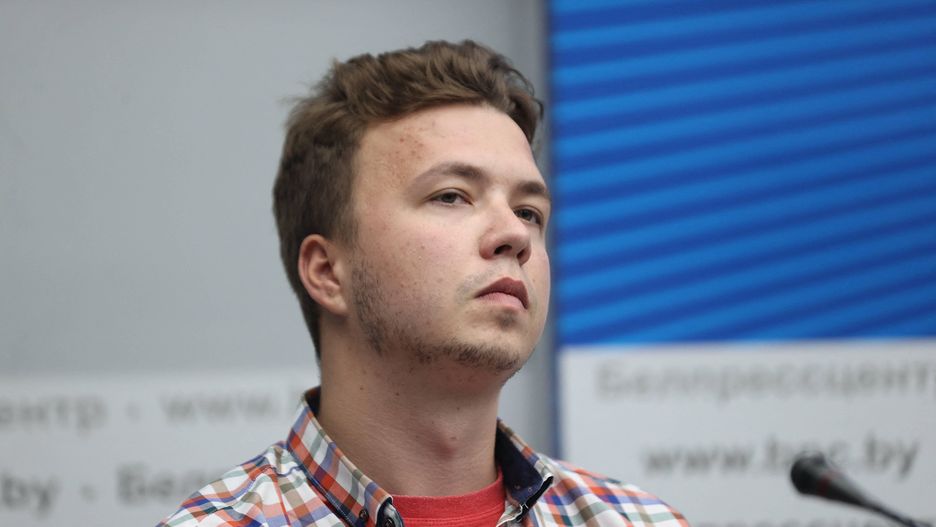 Belarusian Journalist Roman Protasevich appears in a press conference in Minsk
AA/ABACA
Raman Pratasiewicz, Roman Protasevich, bia�oruski aktywista, konferencja prasowa