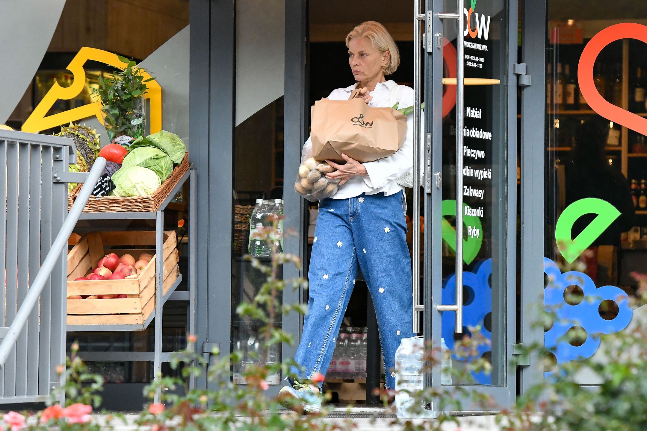Naturalna Małgorzata Foremniak na zakupach