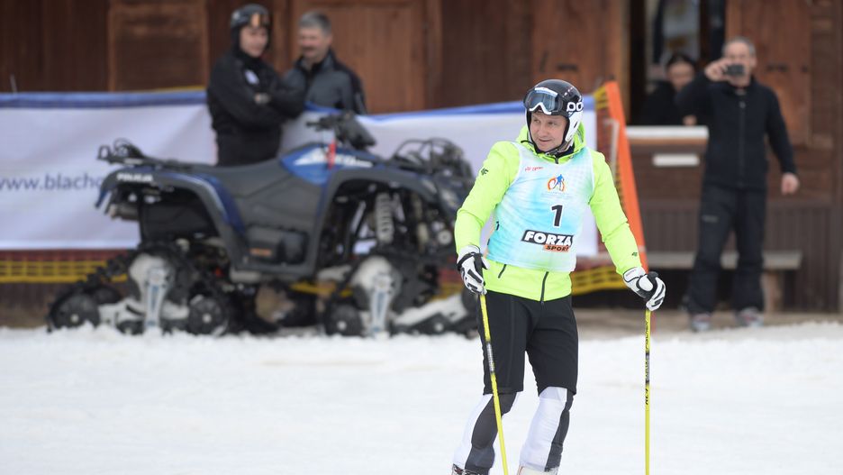 Andrzej Duda na nartach