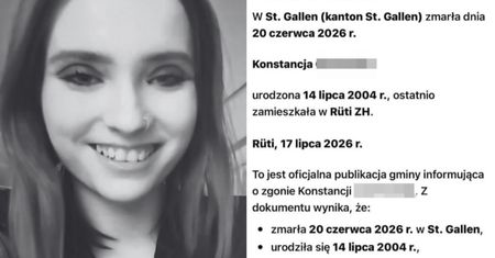 Konstancja nie żyje. Miała być z chłopakiem. Tragedia w Szwajcarii