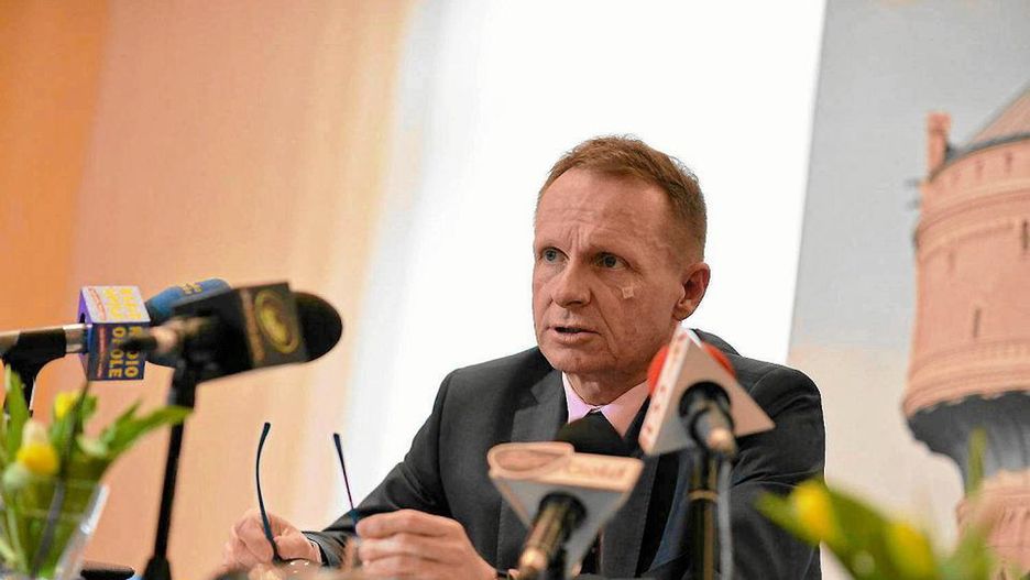 Ireneusz Jaki, prezes spółki WiK w Opolu. (fot. Jakub Malik / Agencja Gazeta)