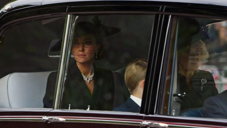 Rodzina królewska na uroczystościach pogrzebowych królowej Elżbiety II