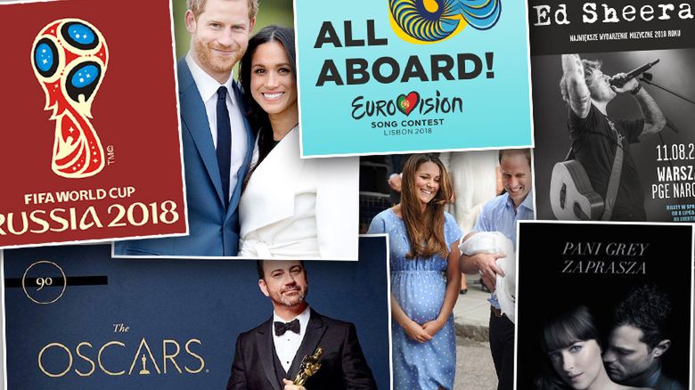 2018 wydarzenia w showbiznesie, ciąże, śluby, koncerty, filmy
