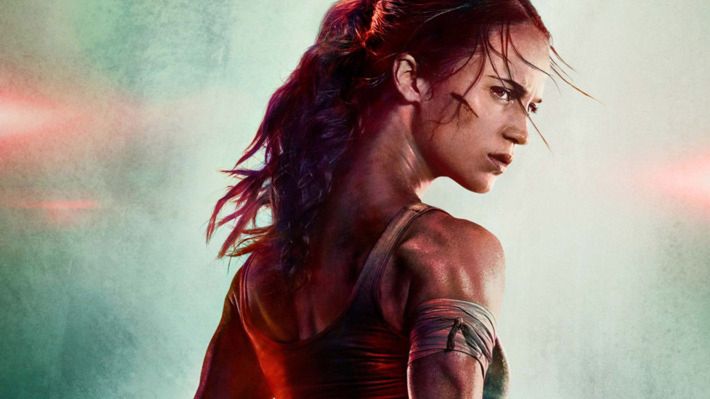 Plakat filmu "Tomb Raider" z Alicią Vikander w roli głównej
