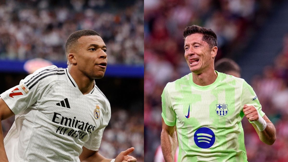 PAP/EPA / Javier Zorrilla / Daniel Gonzalez / Na zdjęciu: Kylian Mbappe i Robert Lewandowski