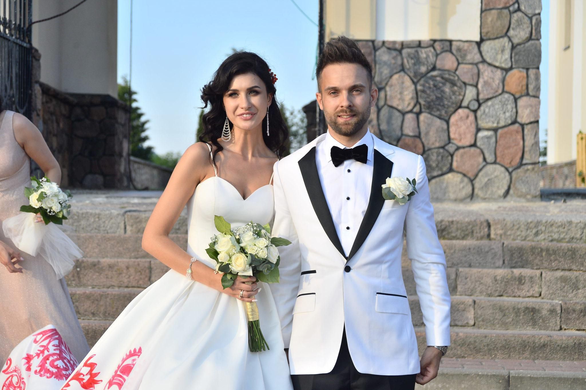 Ewa Mielnicka w sukni ślubnej