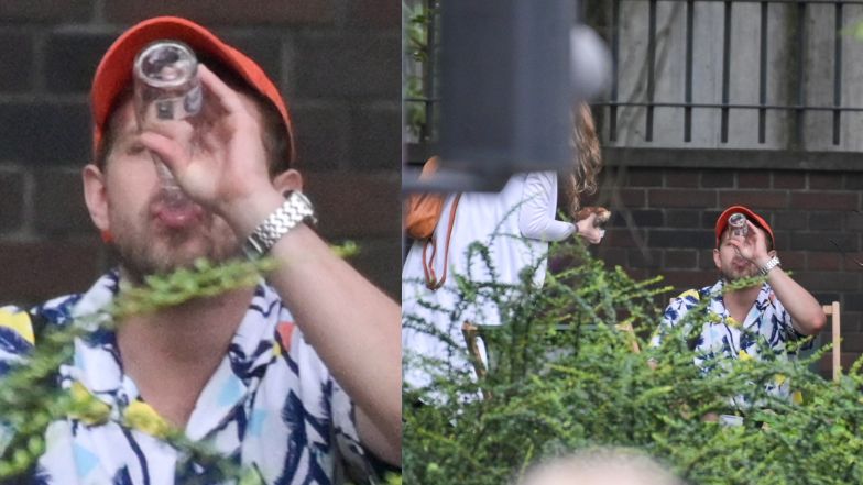 Antek Królikowski na mieście ze znajomymi i Izabelą