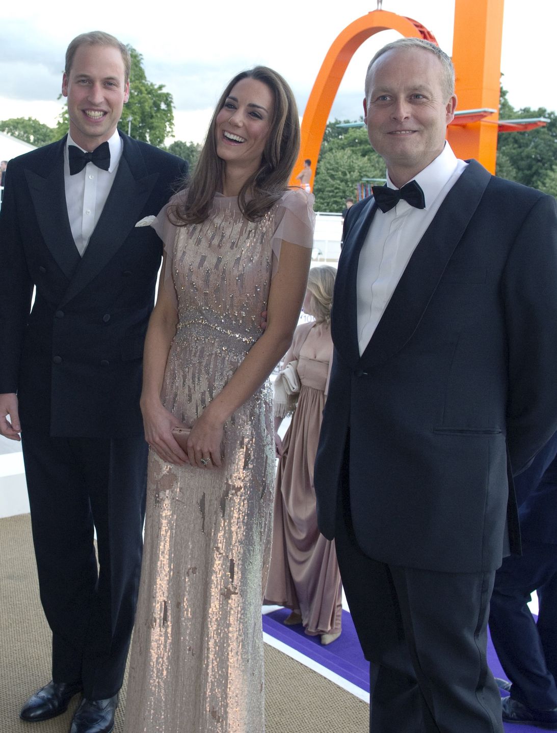 Ian Wace z księciem Williamem i księżną Kate