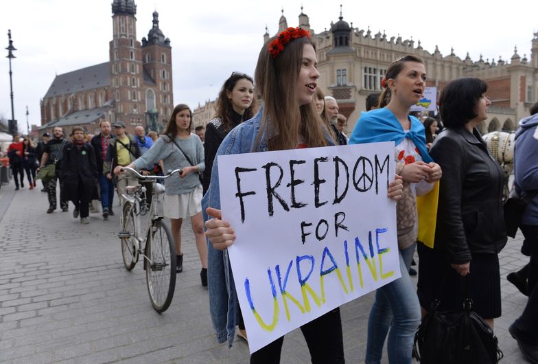 Solidarni z Ukrainą. Kraków manifestuje wsparcie