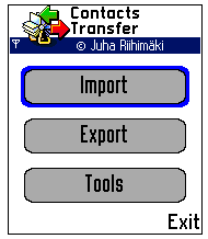 Transfer kontaktów w Symbianie 1