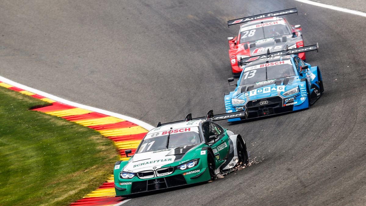 Materiały prasowe / DTM / Na zdjęciu: Marco Wittmann (nr 11) podczas wyścigu DTM