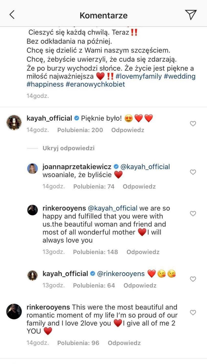 Kayah, Rinke Rooyens i Joanna Przetakiewicz spijają sobie z dzióbków na Instagramie