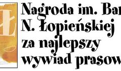 Małgorzata Niemczyńska otrzymała Nagrodę im. Barbary N. Łopieńskiej