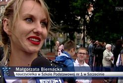 "Wiadomości" TVP znalazły szczęśliwą nauczycielkę. Okazało się, że był to materiał z archiwum