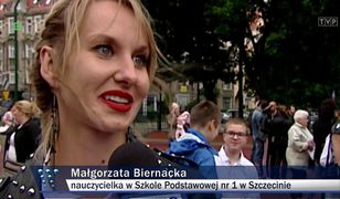 "Wiadomości" TVP znalazły szczęśliwą nauczycielkę. Okazało się, że był to materiał z archiwum