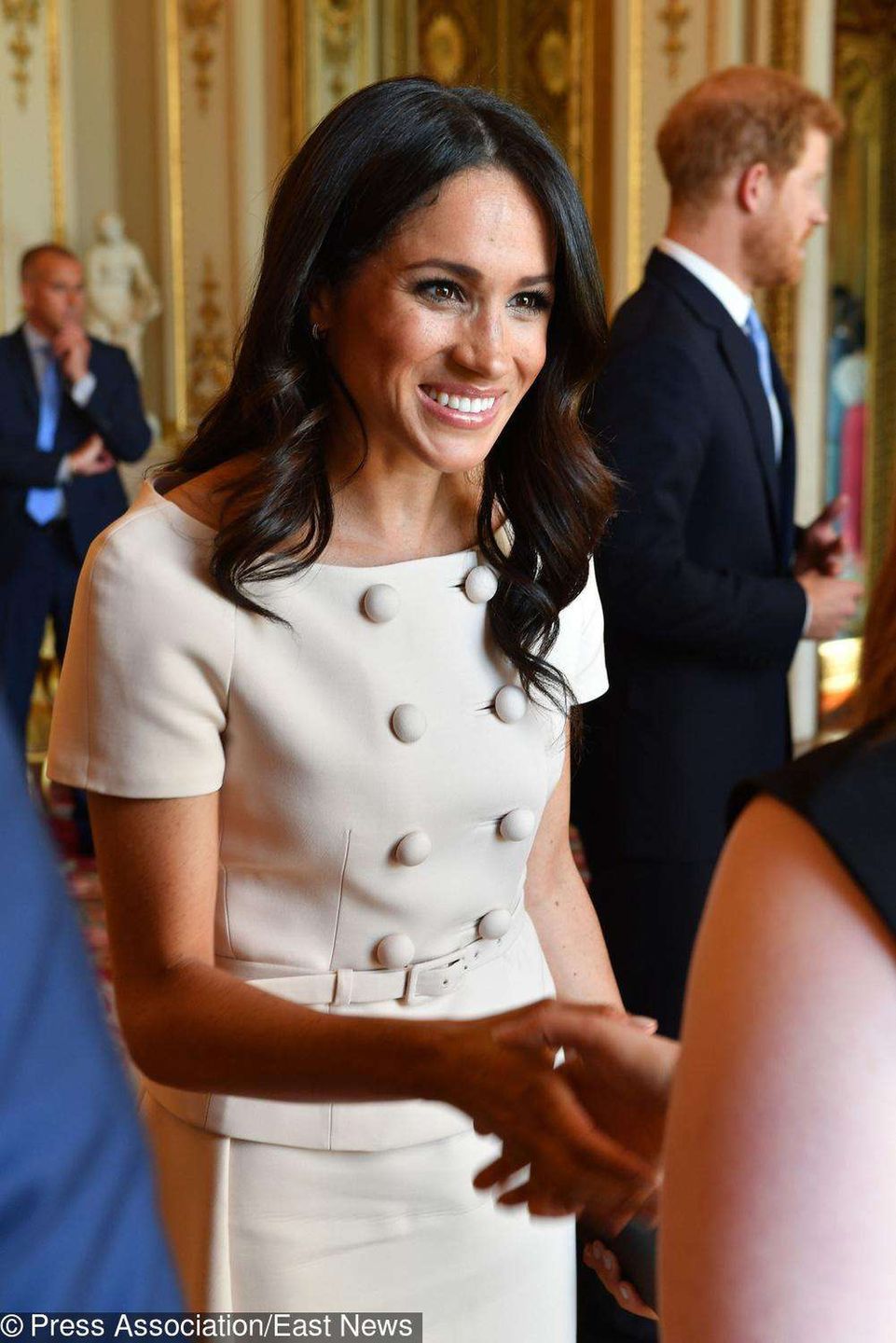 Meghan Markle i książę Harry na rozdaniu nagród Queen Young Leaders Awards 2018 w Pałacu Buckingham