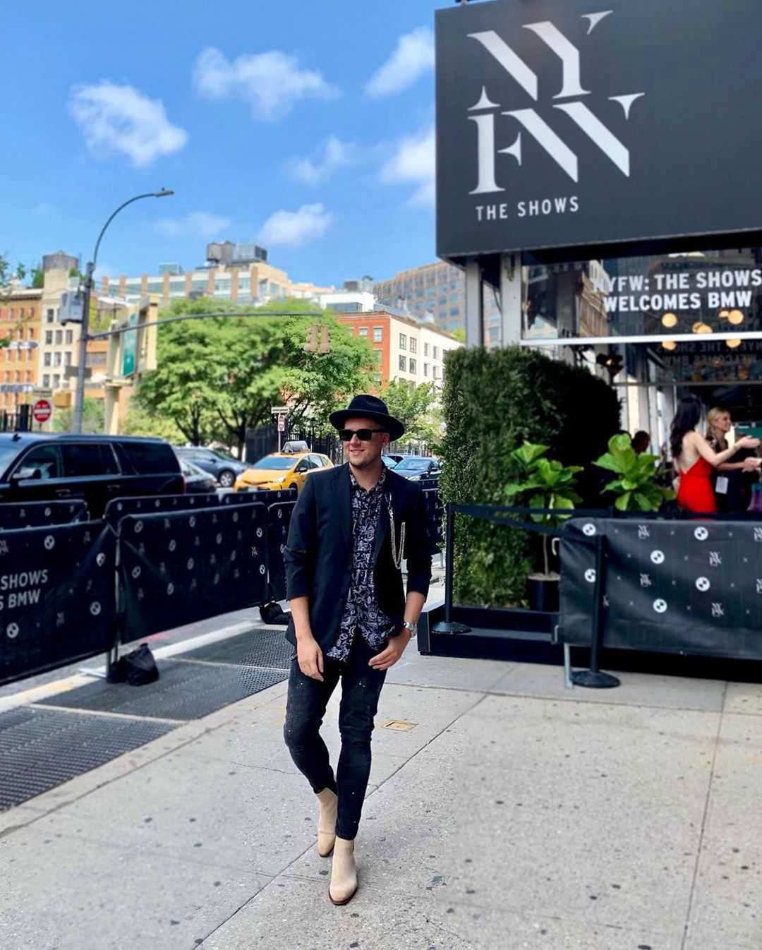 Łukasz Kędzior podczas New York Fashion Week 2019