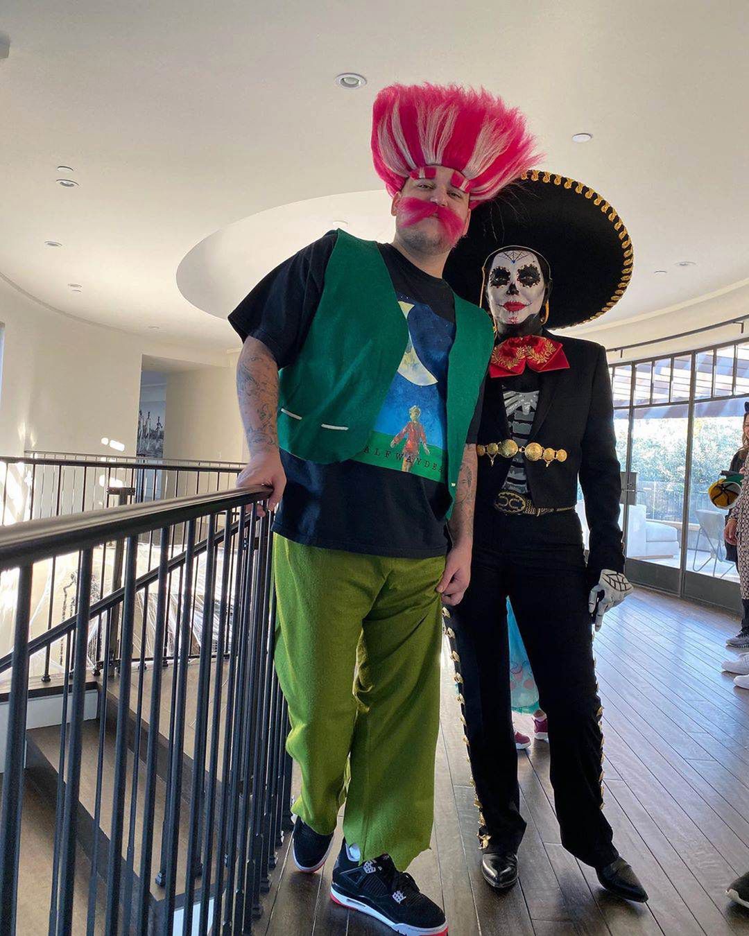 Rob Kardashian z mamą - Halloween 2019