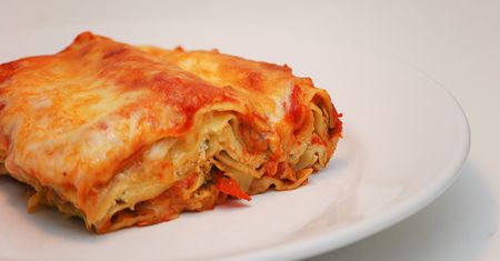 Mrożona lasagne z serem