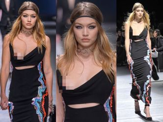 Gigi Hadid POKAZAŁA PIERŚ na pokazie Versace (FOTO)