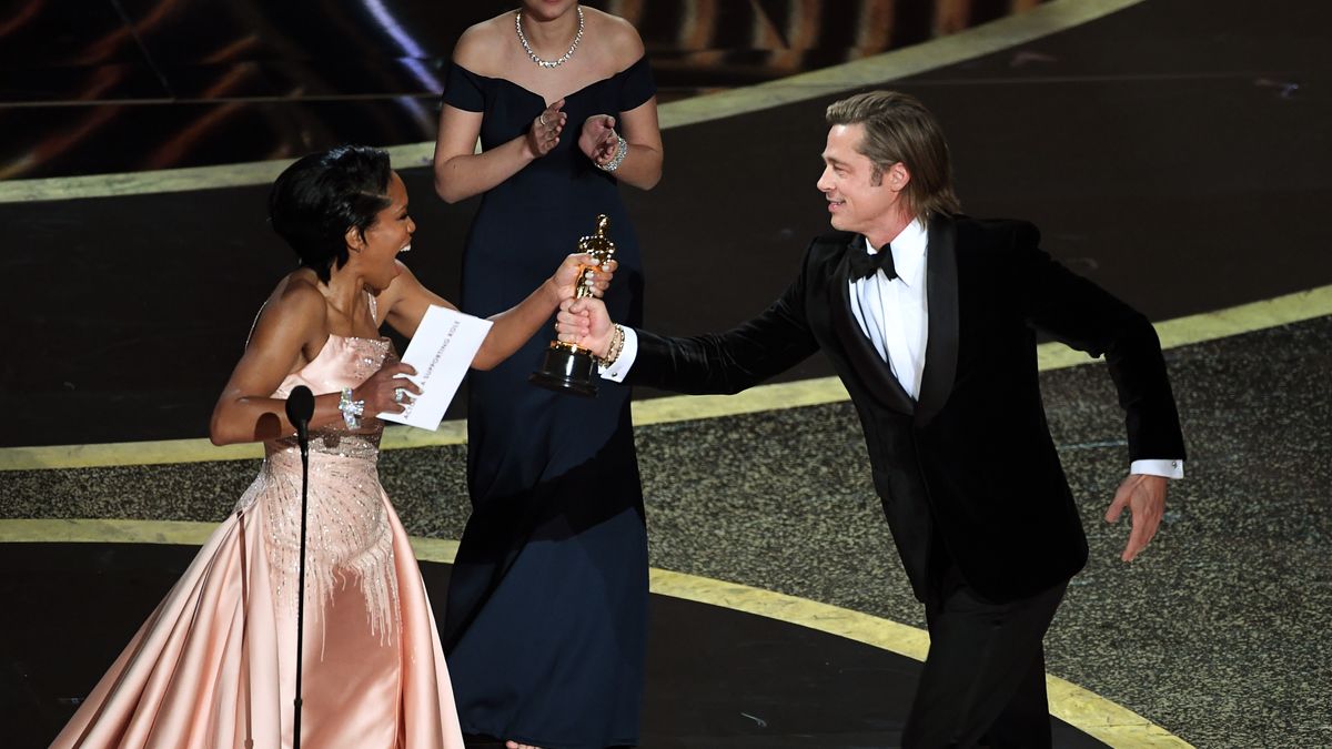Brad Pitt odebrał nagrodę w kategorii aktor drugoplanowy