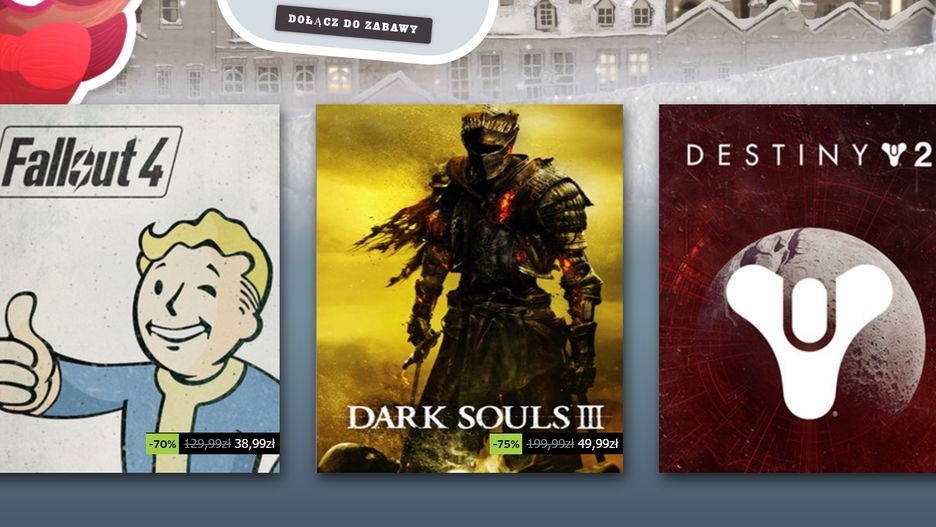 Steam Winter Sale 2019 już ruszyło. Wiele świetnych gier w niższej cenie