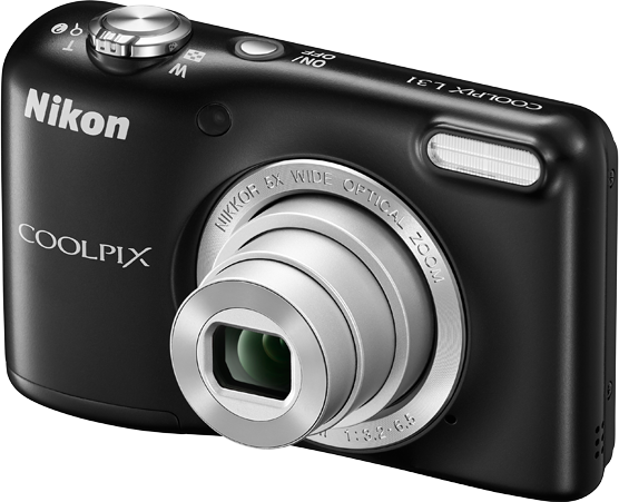 Nikon Coolpix L31 to kompaktowy aparat, który wygodnie trzyma się w dłoni