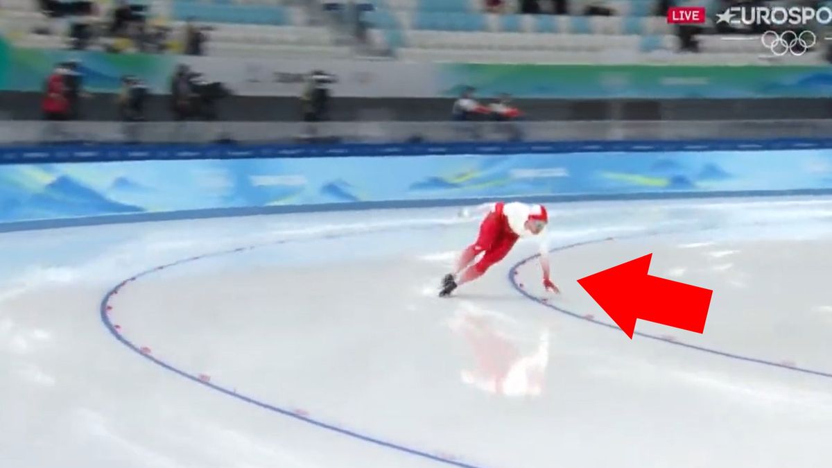 Twitter / twitter.com/Eurosport_PL / Minimalny błąd Piotra Michalskiego na igrzyskach olimpijskich w Pekinie