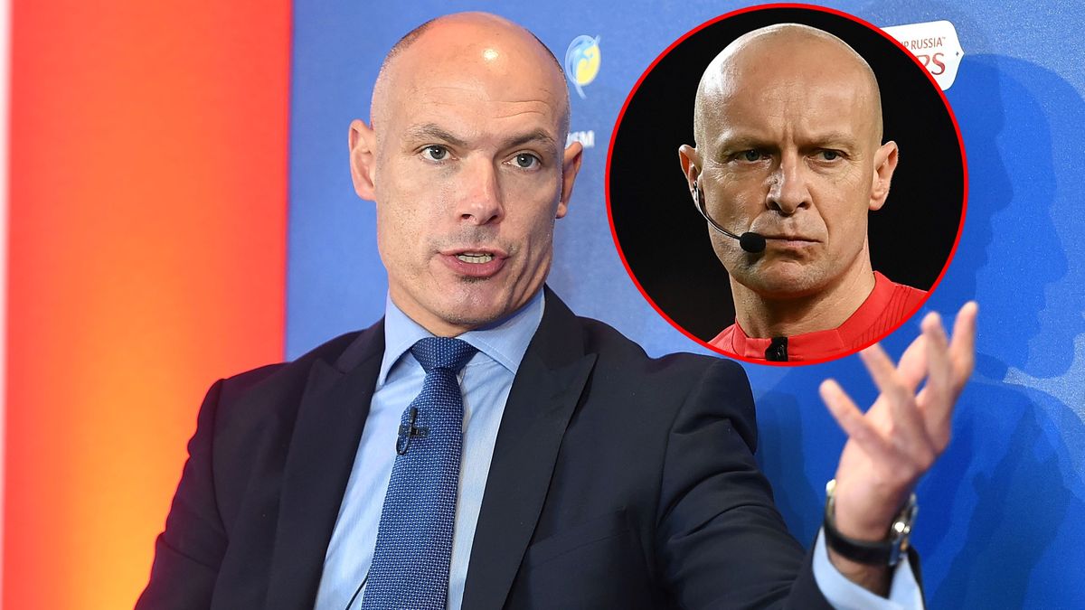 Howard Webb, w kółku Szymon Marciniak