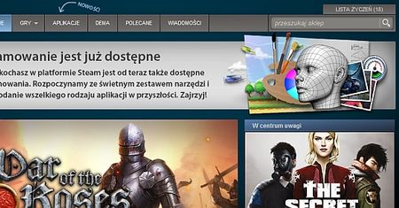 No i mamy oprogramowanie na Steamie