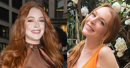 Lindsay Lohan relacjonuje baby shower, prezentując dużych rozmiarów ciążowy brzuch. Poród lada moment (ZDJĘCIA)