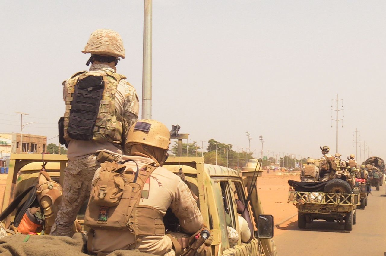 French soldiers are leaving Niamey - the capital of Niger - following the order of the new regime, 10 October 2023.